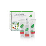 Caixa de Cuidados Especiais Aloe Vera com três produtos essenciais