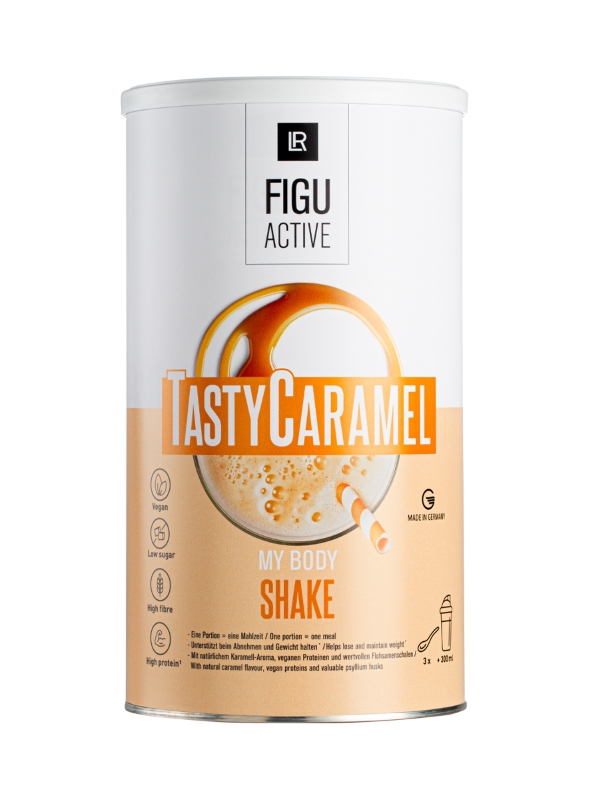 Frasco do Batido Figuactive Tasty Caramel para perda de peso saudável