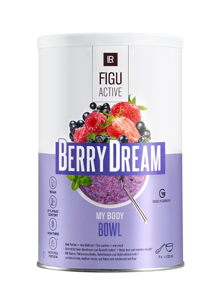 Taça de LR FIGUACTIVE Berry Dream Bowl com bagas e aveia