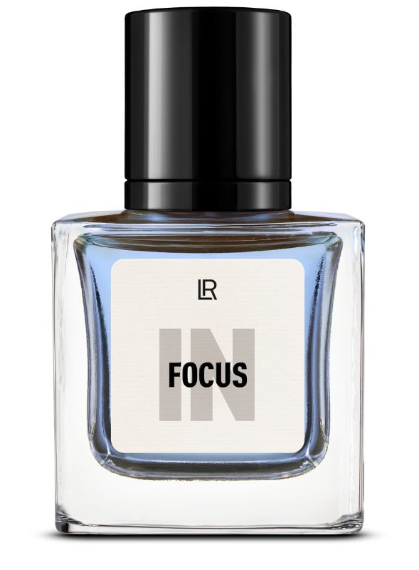 Frasco do perfume masculino IN FOCUS Eau de Parfum da LR Health & Beauty