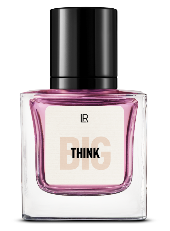 Frasco do Perfume Feminino THINK BIG EdP com notas de bergamota e baunilha